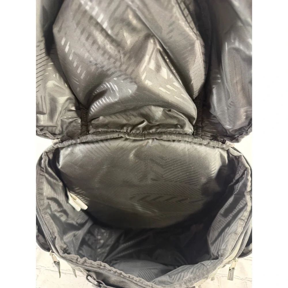 Oakley Backpack Grey Black Lifes Good Embroidered Laptop Multi Pockets